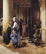 Ludwig Deutsch The Hour of Prayer. Germany oil painting artist